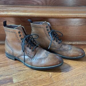 Warfield and Grand Wingtip lace up boots